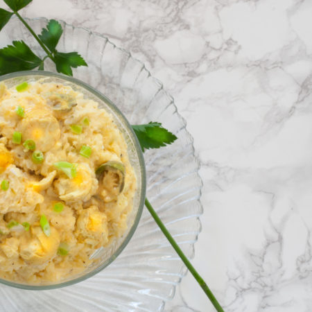 The best ever: Creamy, mustardy potato salad featuring Cajun quail eggs. (All photos credit: George Graham)