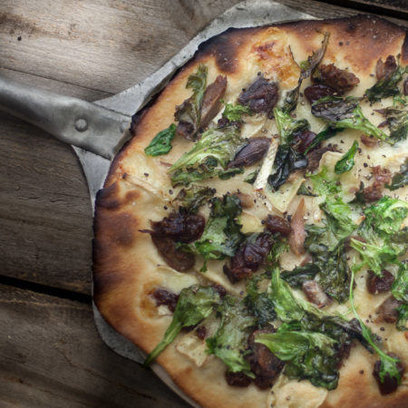 Duck combines with creamy brie cheese in this one-of-a-kind pizza masterpiece. (Photo credit: George Graham)
Duck combines with creamy brie cheese in this one-of-a-kind pizza masterpiece. (Photo credit: George Graham)