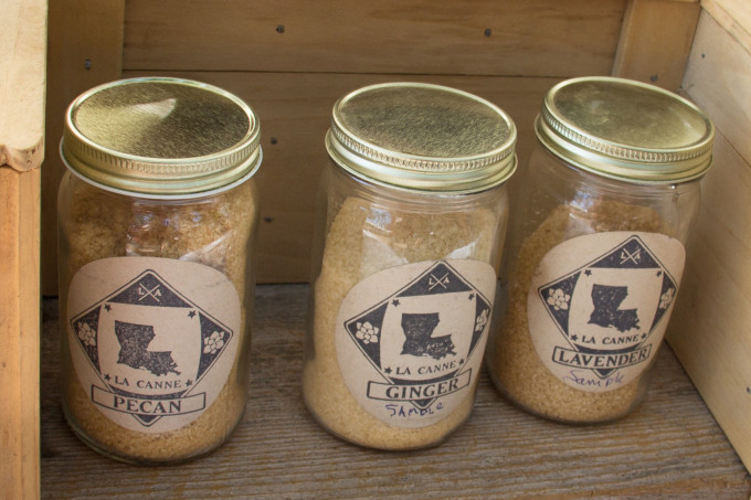 La Canne Sugar jars: For Cajun recipes and Cajun cooking.