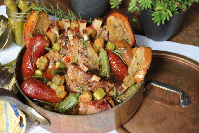 Pork Rib Fricassée is a favorite Cajun Recipe.