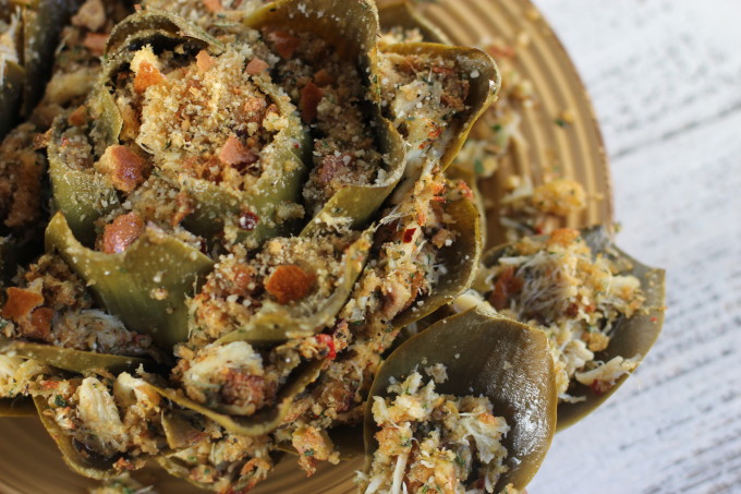 Crabmeat-Stuffed Artichoke Recipe is a Louisiana tradition.