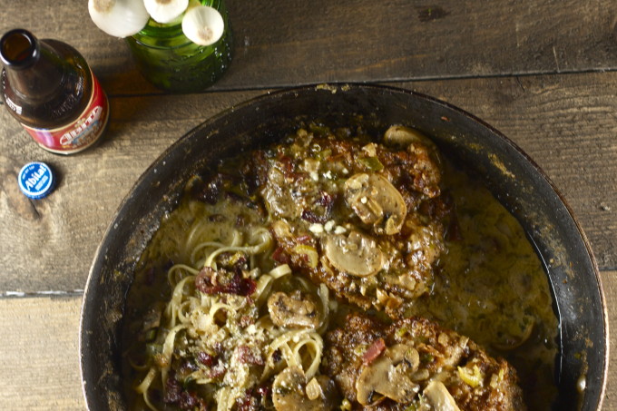 Jockamo Chicken with Fettuccine Recipe - a Cajun recipe from Lafayette, Louisiana