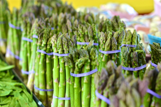 Shrimp and Asparagus Salad is one of the classic Cajun recipes and highlights Cajun cooking traditions. Stacks of asparagus stalks that are destiined for my Shrimp and Asparagus Salad - a Cajun recipe.