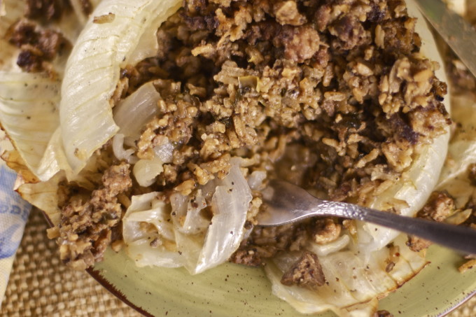 Dirty Rice in a Stuffed Onion is a Cajun recipe.