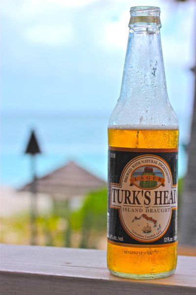Ice-cold bottle of Turk's Head.
