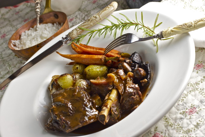 Coq Au Vin dish Coq Au Vin dish