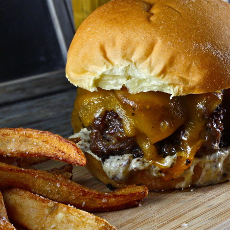 Coffee-Rubbed Short Rib Burger