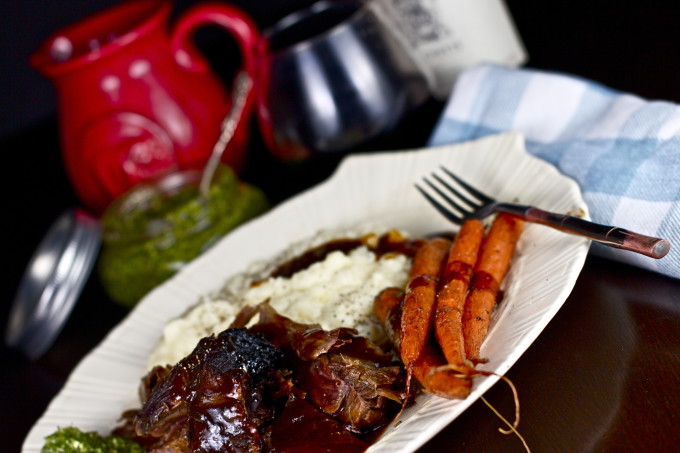 Braised Beef Shanks are one of the Cajun recipes that are key to Cajun cooking. Braised Beef Shanks plate