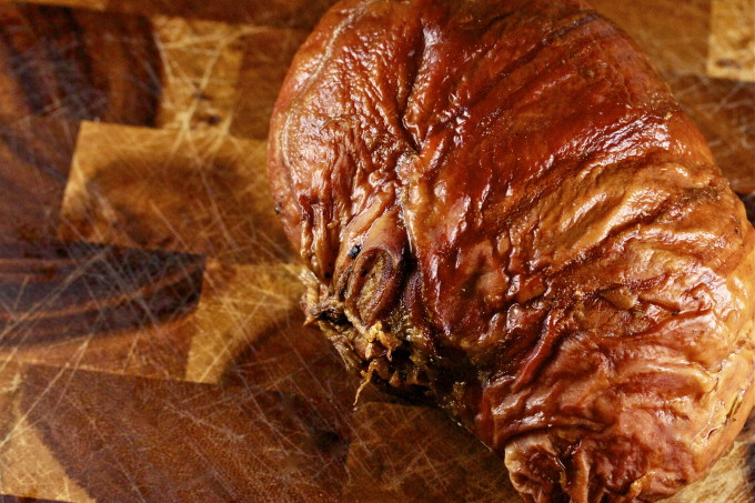 The Cajun recipe for smoked ponce is pork sausage stuffed into a pig's stomach and smoked.