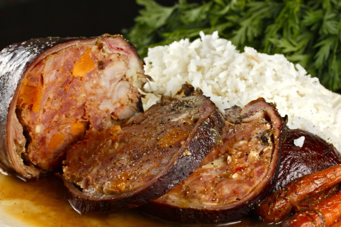 Smoked ponce, rice and gravy served up family-style is a popular Cajun recipe.