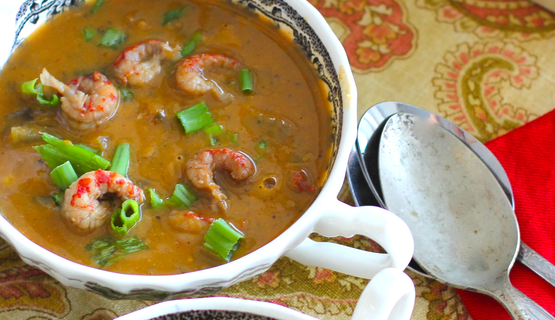 Crawfish and Pumpkin Bisque features the spice of Creole culture.