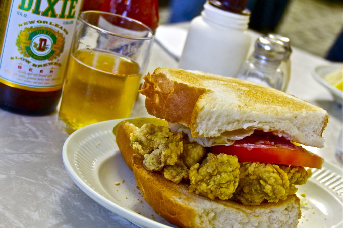 Oyster Loaf: one of my favorite Cajun recipes for Louisiana seafood.