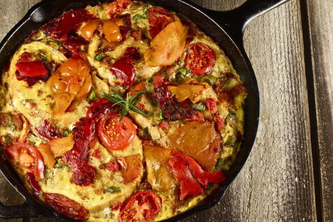 Sausage and Egg Pie -- a traditional Cajun recipe.