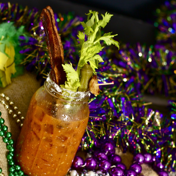 Blackened Bloody Mary--a popular Cajun recipe.