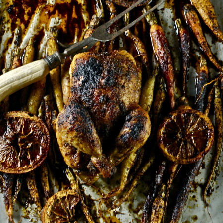 Honey-Herbed Poussin