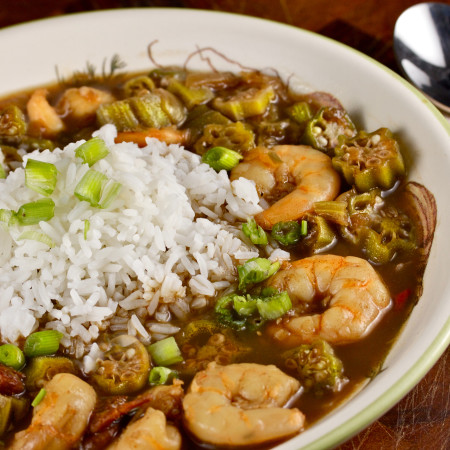 Cajun Creole Shrimp and Okra Gumbo