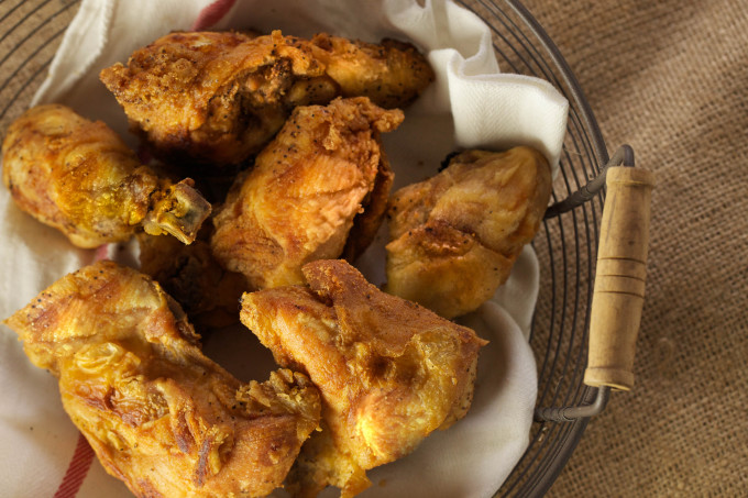 Peggy's Skillet Fried Chicken is moist and juicy on the inside and golden brown crispy on the outside. 