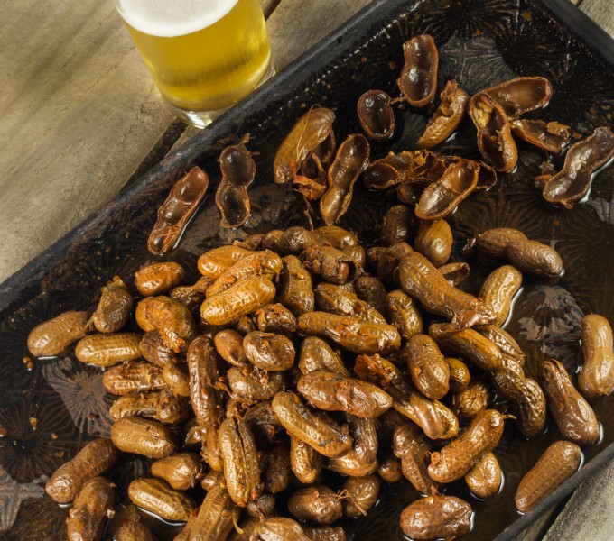 Cajun Boiled Peanuts--a spicy Cajun recipe. Cajun Boiled Peanuts is a classic Cajun recipe