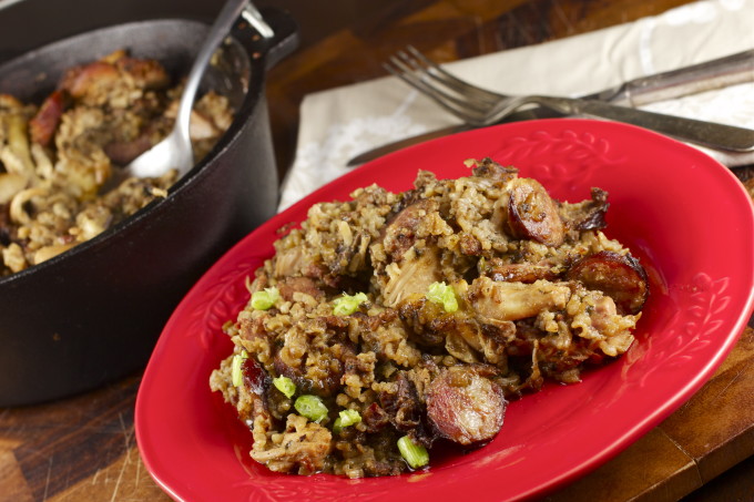 Cajun Pork Jambalaya is a Louisiana recipe.