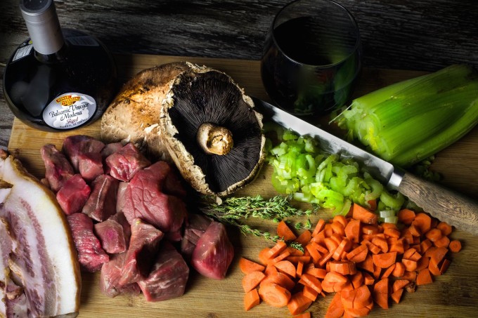 Beef and Mushroom Pot Pie using Cajun recipe ingredients.