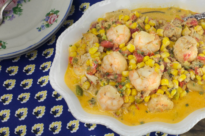 Corn Macque Choux Overhead