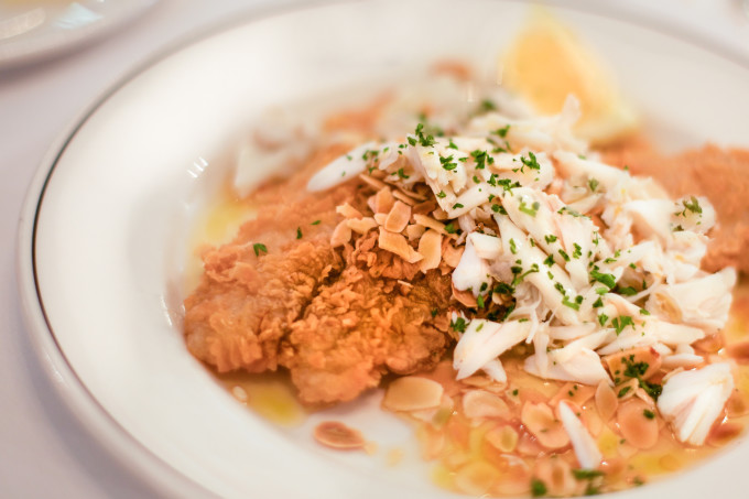 Black Drum Amandine in lemon butter with Gulf crab: This Louisiana seafood recipe is sure to become one of the classic Cajun recipes in Cajun cooking. Black Drum Amandine in a butter lemon sauce is a classic Cajun recipe.
