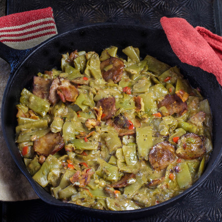 Green beans are a Cajun recipe common in Cajun cooking.