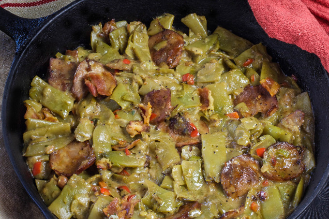 Green beans are a Cajun recipe common in Cajun cooking.