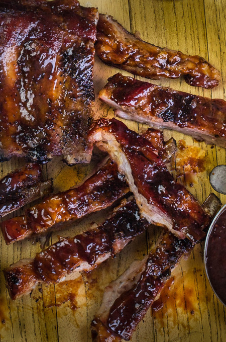 Sweet and sticky, these sugarcane-glazed spareribs are a backyard Cajun recipe.