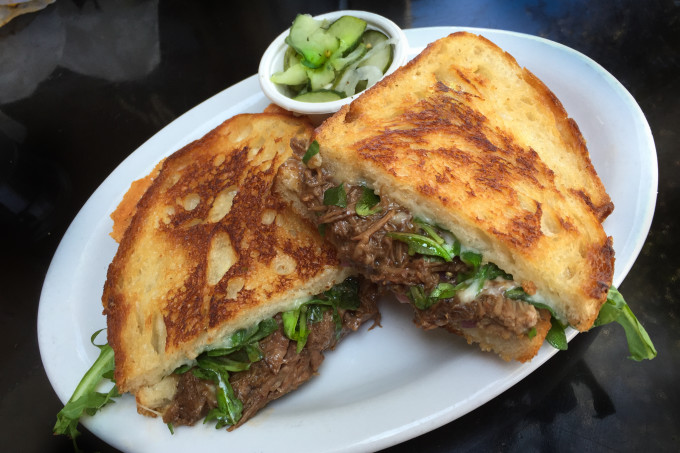 Beefy flavor with spicy pepper jack is at the center of this classic Shredded Short Rib Sandwich.