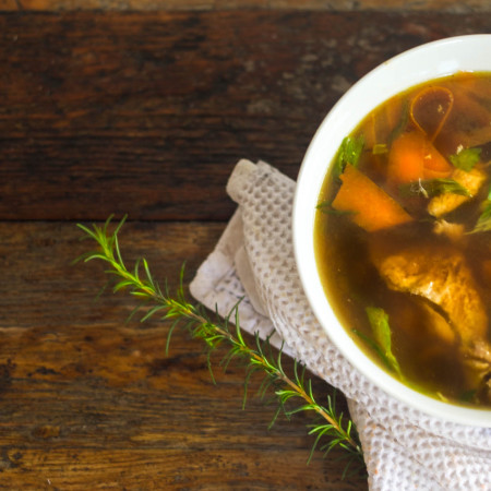 Soulful Chicken Soup is one of the classic Cajun recipes and highlights Cajun cooking traditions.