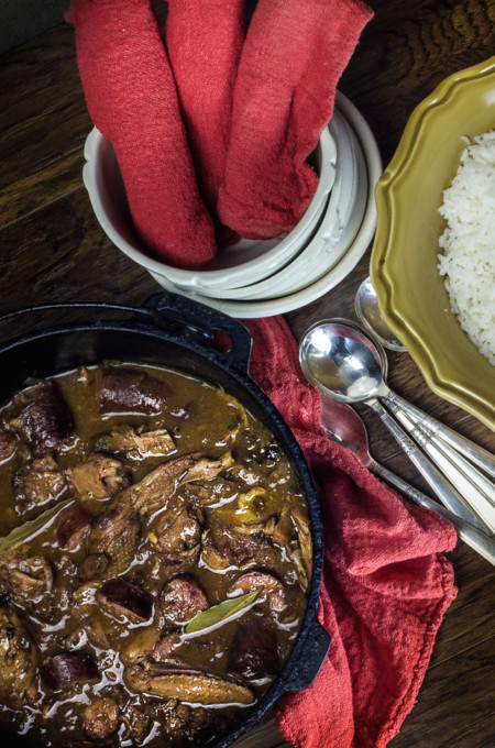 My Cajun recipe for Guinea Gumbo is rural Cajun cooking at its best.