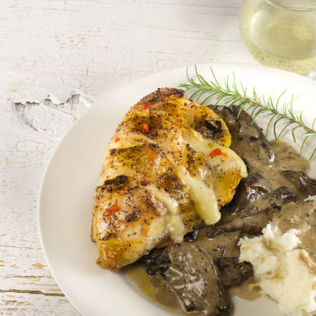 Stuffed Chicken with Mushroom Madeira