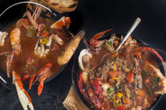 Creole Cioppino Louisiana seafood and Creole tomatoes combine in this Creole Cioppino - a South Louisiana fish soup. (All photos credit: George Graham)