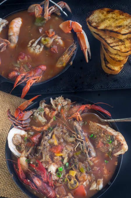 Creole Cioppino South Louisiana meets San Francisco in a tasty bowl of Creole Cioppino -- a tasty Cajun recipe. South Louisiana meets San Francisco in a tasty bowl of Creole Cioppino.