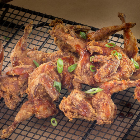 Skillet-Fried Quail with Honey Heat