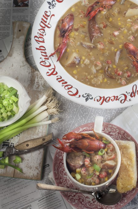 Crawfish Boil Chowder Crawfish Boil Chowder: The perfect chow-down chowder is a tasty Cajun recipe.