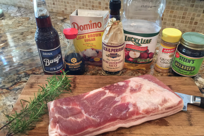 Pork Belly Tacos ingredients Familiar ingredients make this pork belly tacos Cajun recipe easy.