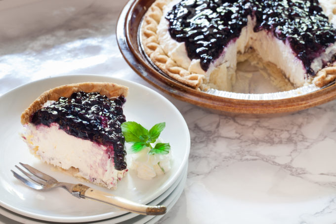 Blueberry Cream Pie A thrilling Blueberry Cream Pie made easy with store-bought ingredients is a tasty Cajun recipe. (All photos credit: George Graham)