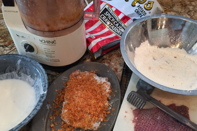 Chicken Fried Steak in a Cajun-Fried Steak recipe.