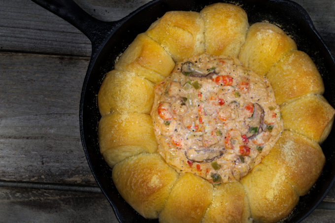 Hot rolls and creamy dip--a tasty combination. (All photos credit: George Graham)
