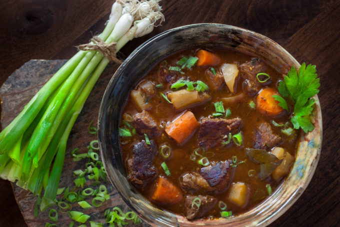Blackened Voodoo Beef Stew Dark lager beer is the key ingredient in this hearty Blackened Voodoo Beef Stew recipe for beef stew. (All photos credit: George Graham)