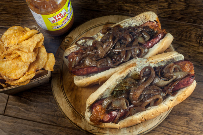 Smoked sausage po'boy perfection in this Cajun recipe.