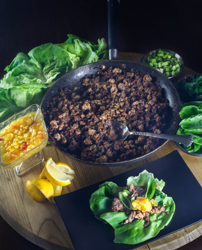 Cajun-Spiced Lettuce Cups is a cross cultural Cajun recipe.