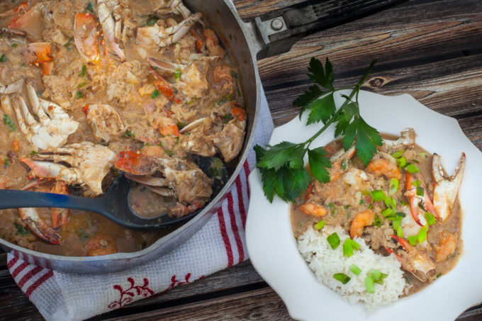 Crab Étouffée Crab Étouffée made from fresh Vermilion Bay crabs is a timeless Cajun recipe from the Louisiana coast. (All photos credit: George Graham)