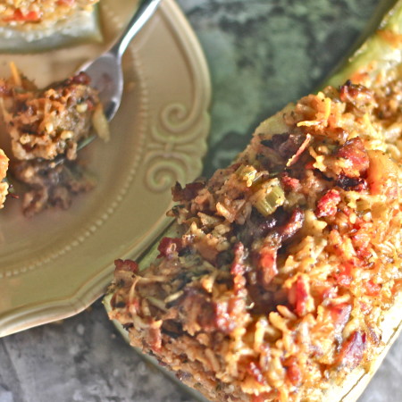 Stuffed Cucuzza Squash- a classic Cajun recipe