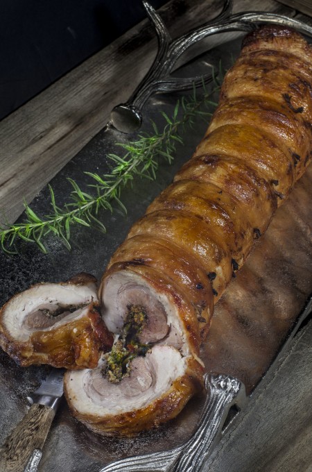 Pork Belly Porchetta roast Thick slices of Cajun-seasoned pork belly is the ultimate Pork Belly Porchetta in this Cajun recipe.