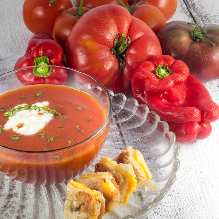 Tomato Soup using Creole tomatoes is one of the Cajun recipes that are key to farm-to-table Cajun cooking.