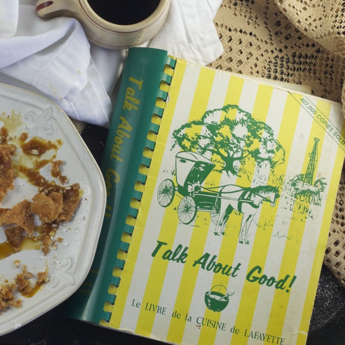 Talk About Good cookbook is a Cajun recipe treasure trove featuring Pig’s Ear Pastry and other Cajun cooking.