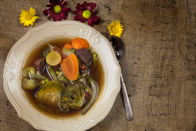 Pure Vegetable Soup This farm-to-table Pure Vegetable Soup takes advantage of the freshest locally grown vegetables in this Cajun recipe. (All photos credit: George Graham)